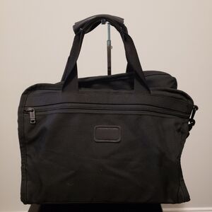 Tumi Nylon Messenger Bag With Shoulder Strap Color Black